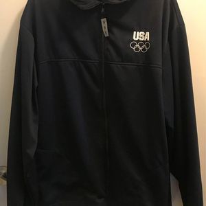 US Olympics USA United States Olympic Committee Jacket Size XL 100% Polyester